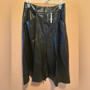 Tahari faux leather skirt
